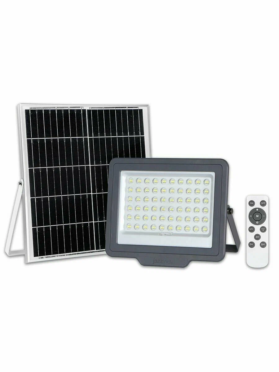 Прожектор светодиодный PFL SOLAR 150 6500К IP65 (в компл. с солнечной панелью и пультом) JazzWay 504