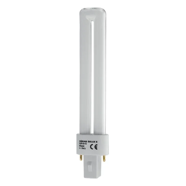 Лампа люминесцентная компакт. DULUX S 9W/830 G23 OSRAM 4050300025742