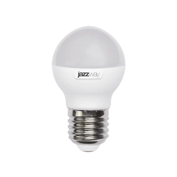 Лампа светодиодная PLED-SP 9Вт G45 шар 3000К тепл. бел. E27 820лм 230В JazzWay 2859631A
