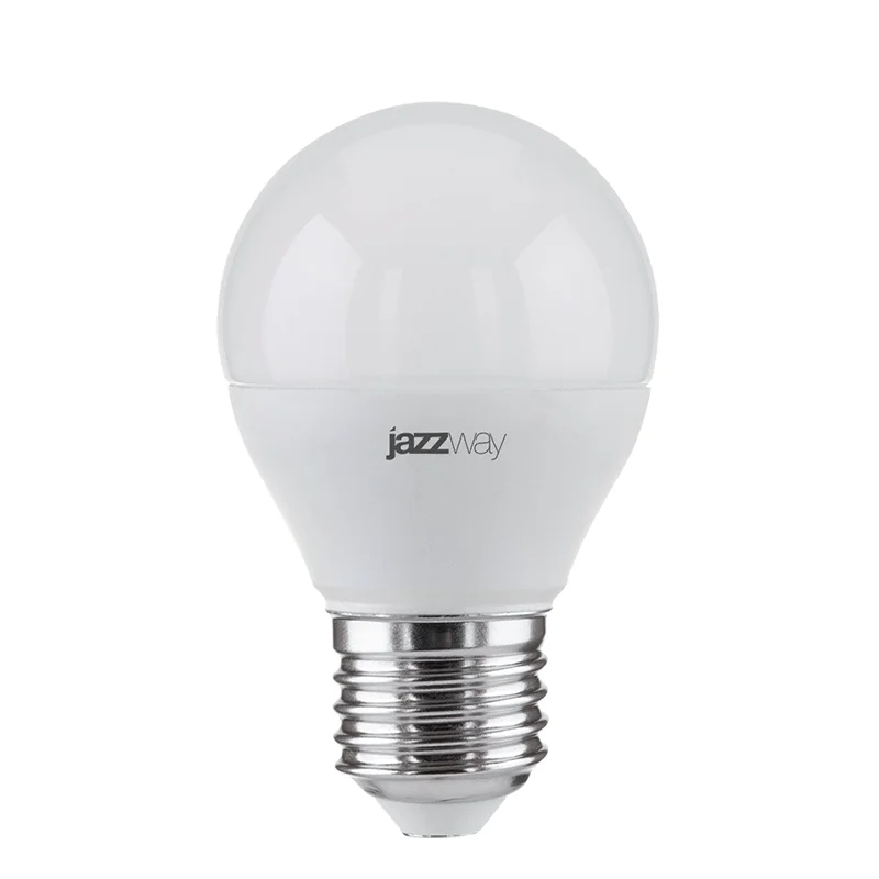 Лампа светодиодная PLED-SP 9Вт G45 шар 5000К холод. бел. E27 820лм 230В JazzWay 2859662A