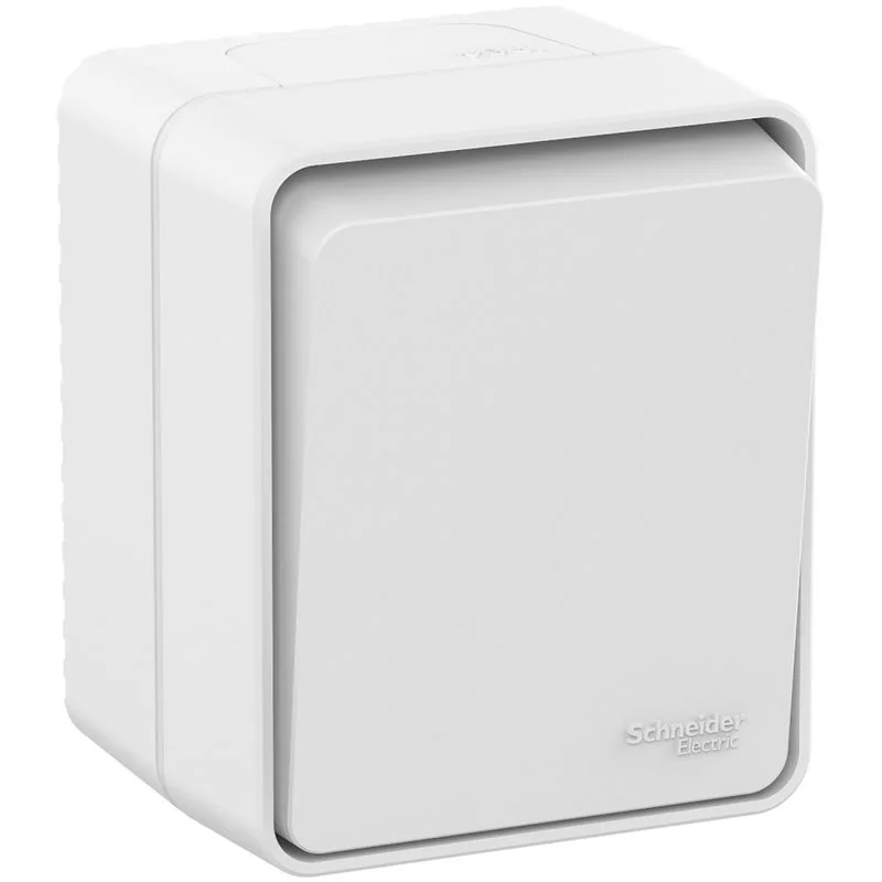 Переключатель проходной 1-кл. ОП AtlasDesign Profi54 IP54 10AX бел. SE ATN540161