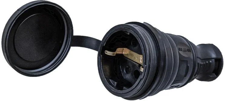 Розетка 1-м 16А с заземл. каучук TOKOV ELECTRIC TKE-C05-KR-Z