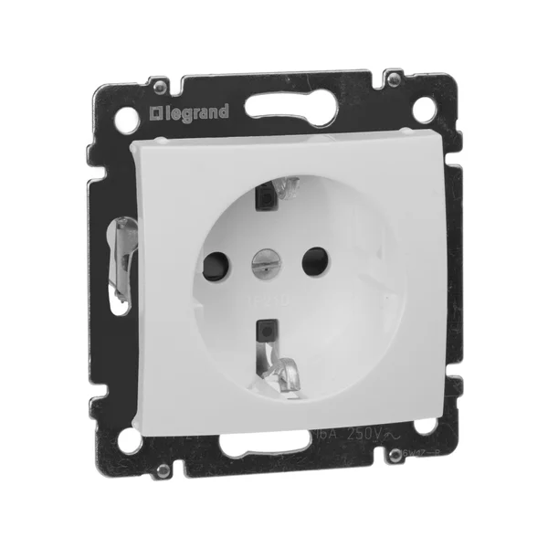 Розетка 1-м СП Valena 16А IP21 2P+E с заземл. защ. шторки механизм бел. 694269 Legrand