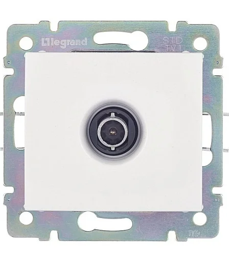 Розетка телевизионная TV СП Valena 2400МГц механизм бел. (DIY-упак.) Legrand 694284